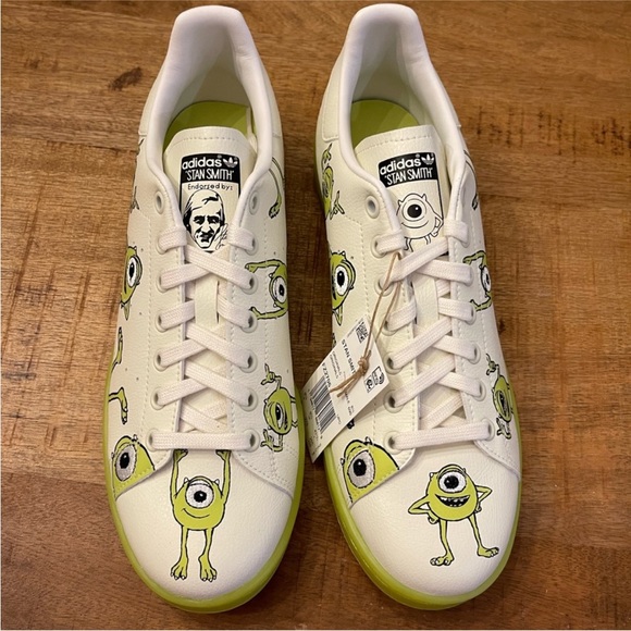 adidas Monsters inc White and Green sneakers with box - Picture 2 of 12